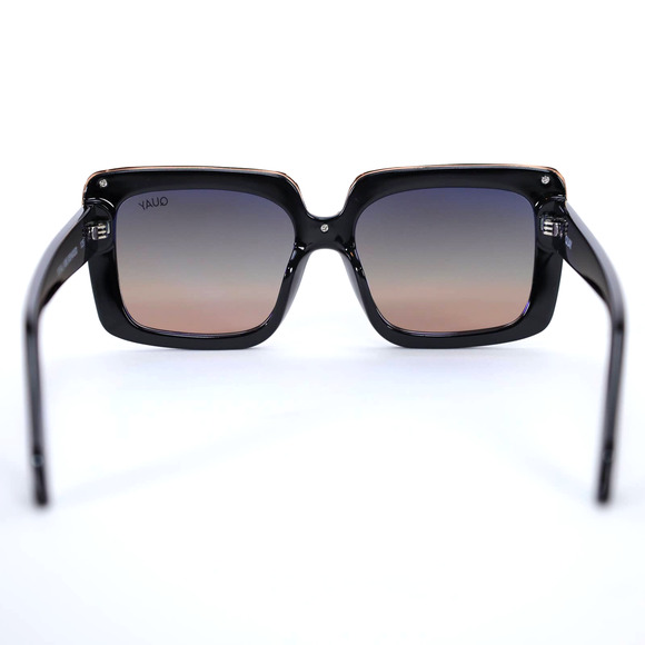 Quay Australia TOTAL VIBE REMIXED Square Women Sunglasses - Black/Multi - NWT - Picture 9 of 12